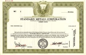 Standard Metals Corporation