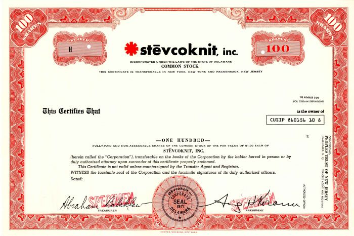 Stevcoknit, Inc.