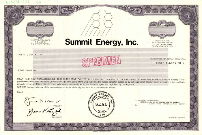 Summit Energy, Inc.