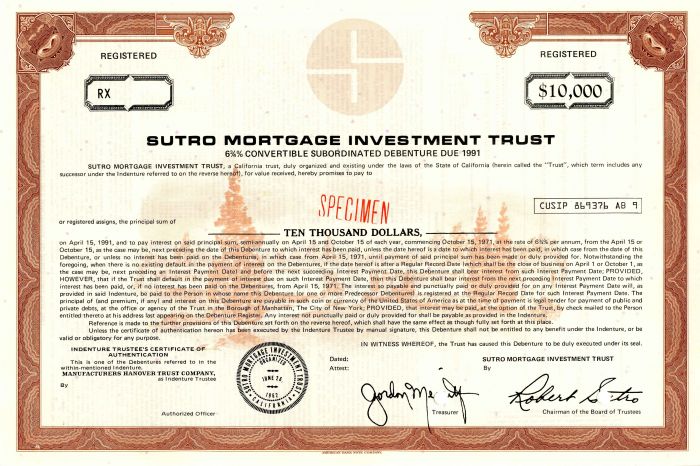 Sutro Mortgage Investment Trust