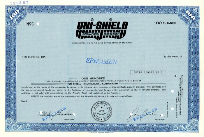 Uni-Shield International Corporation
