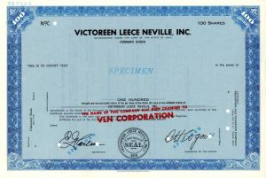Victoreen Leece Neville, Inc.