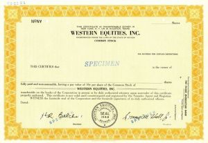 Western Equities, Inc.