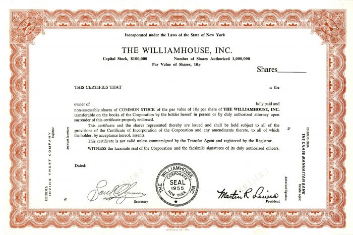 Williamhouse, Inc.