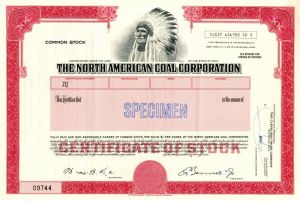 North American Coal Corporation - Specimen Stock Certificate