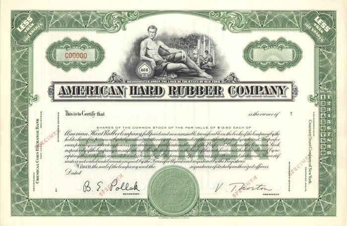 American Hard Rubber Co. - Specimen Stock