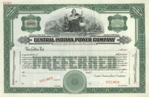 Central Indiana Power Co. - Specimen Stock