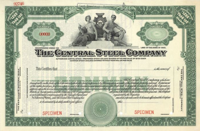 Central Steel Co. - Specimen Stock