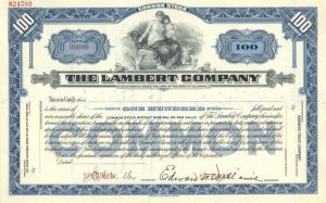 Lambert Co.- Specimen Stock