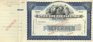 Utica Gas and Electric Co. - Specimen Stock