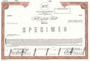 A Corporate Trust (ACT) - Specimen Stock Certificate