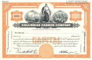 Columbian Carbon Co. - Specimen Stock