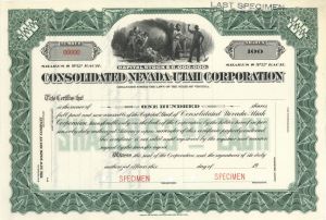 Consolidated Nevada-Utah Corp. - Specimen Stock