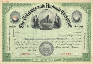 Delaware and Hudson Co. - Specimen Stock