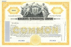 Merchants Refrigerating Co. - Specimen Stock