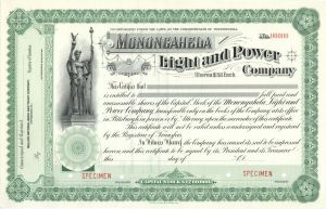 Monongahela Light and Power Co. - Specimen Stock