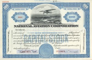 National Aviation Corp. - Specimen Stock