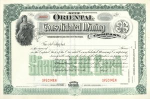 Oriental Consolidated Mining Co. - Specimen Stock