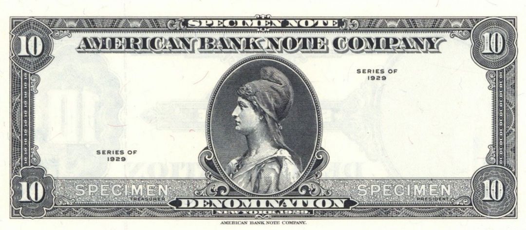 American Bank Note Company Note - Specimen Stock Certificate