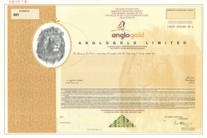 Anglogold Limited - Specimen Stocks and Bonds