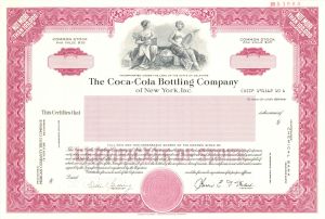 Coca-Cola Bottling Co. of New York, Inc. - Specimen Stocks and Bonds