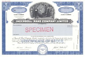 Ingersoll-Rand Company Limited - Specimen Stock Certificate