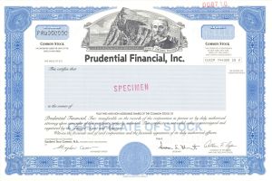 Prudential Financial, Inc. - Specimen Stock Certificate