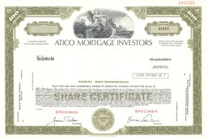 Atico Mortgage Investors - Specimen Stock Certificate