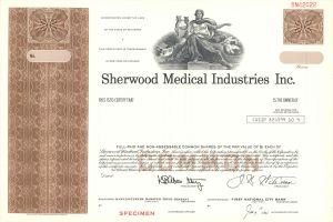 Sherwood Medical Industries, Inc. - Specimen Stock Certificate