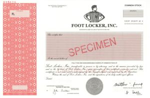 Foot Locker, Inc. - 2004 dated Specimen Stock Certificate