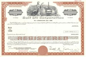 Gulf Oil Corp. - Specimen Bond