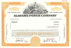 Alabama Power Co. - Specimen Stock Certificate