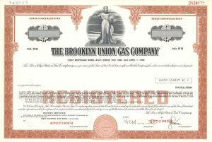 Brooklyn Union Gas Co. - Specimen Bond