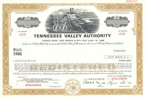 Tennessee Valley Authority - Specimen Bond