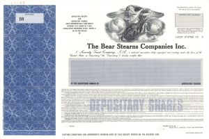 Bear Stearns Companies Inc. - 1994 dated Specimen Stock Certificate