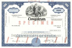 Congoleum Corp. - Specimen Stock Certificate
