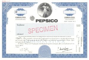 Pepsico -  Specimen Stock Certificate