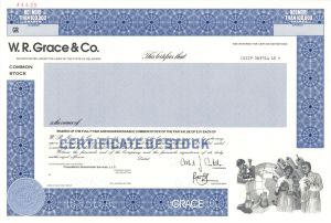 W.R. Grace and Co. -  1998 Specimen Stock Certificate