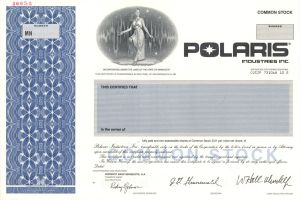 Polaris Industries Inc. -  Specimen Stock Certificate