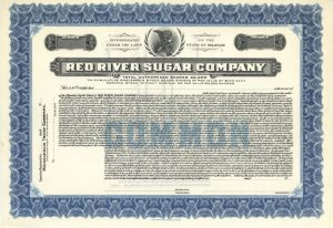 Red River Sugar Co. - Specimen Stock Certificate