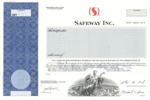Safeway Inc.  -  1997 Specimen Stock Certificate
