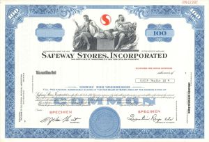 Safeway Stores, Inc. - Specimen Stock Certificate