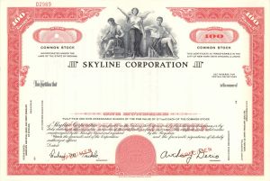 Skyline Corp. -  Specimen Stock Certificate