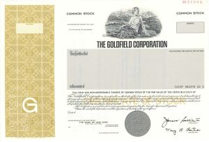 Goldfield Corporation - Specimen Stock Certificate
