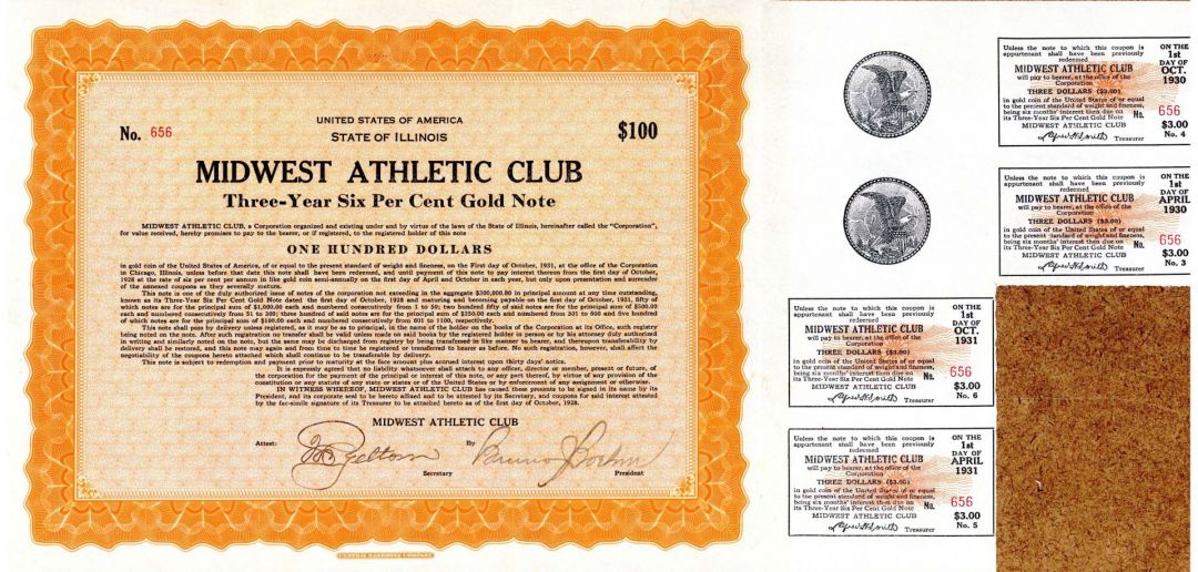 Midwest Athletic Club - $100 Bond