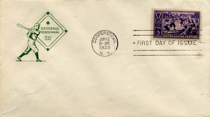 Envelope Commemorating Baseball Centennial