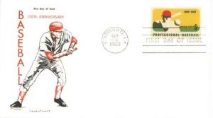 Envelope Celebrating Professional Baseball - Sports