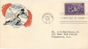Envelope Commemorating Baseball Centennial  - Sports