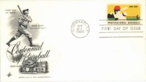 Envelope Celebrating Centennial ofl Baseball - Sports