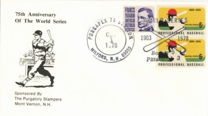 Envelope Commemorating 75th Anniversary of World Series  - Sports